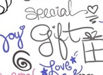 Set Of 21 Cute, Sweet, Girly Girl Love Doodle Brushes
