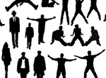 Action People Silhouettes Vector Pack