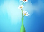 Daisy Spring Flower Vase Vector