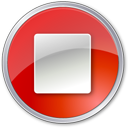 Red, Stop Icon