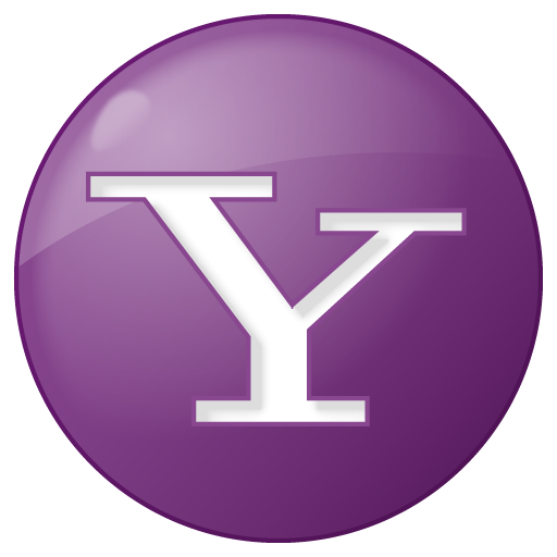 Button, Lilac, Social, Yahoo Icon