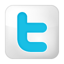 Box, Social, Twitter, White Icon