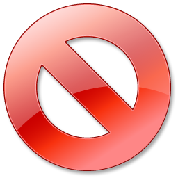 Cancel, Red Icon