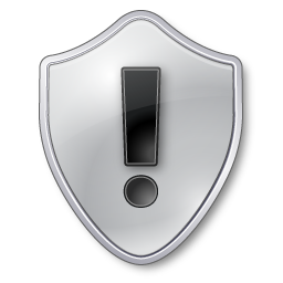 Grey, Shield, Warning Icon