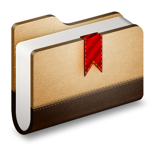 Bookmarks, Brown, Folder Icon