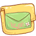 Folder, Green, Mail Icon