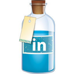 Bottle, Linkedin Icon