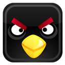 Angry, Bird, Black Icon
