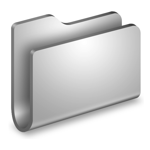 Folder, Generic, Metal Icon