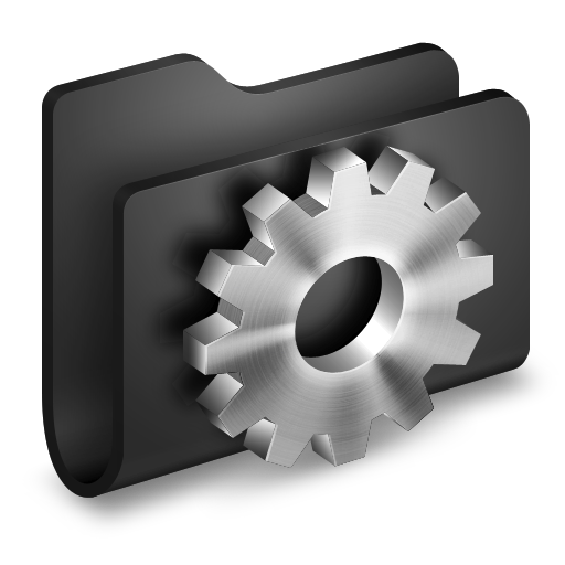 Black, Developer, Folder Icon