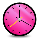 Clock, Pink Icon