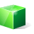 3d, Cube, Green Icon