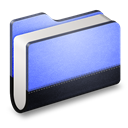Blue, Folder, Library Icon