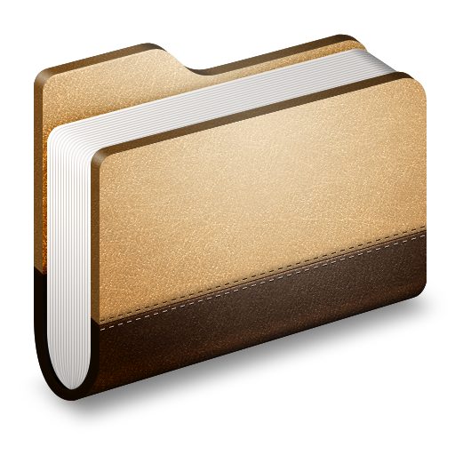 Brown, Folder, Library Icon