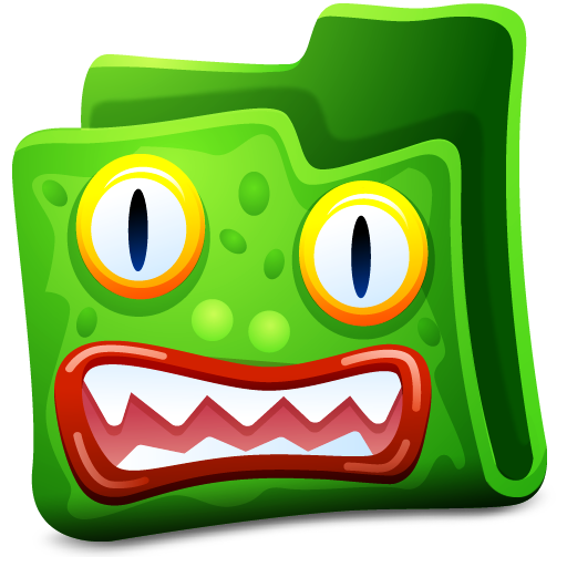 Creature, Folder, Green Icon