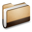 Brown, Folder, Library Icon