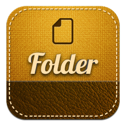 Folder, Retro Icon