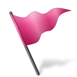 Flag Map Marker Pink Icon Download Free Icons