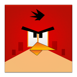 Angry, Bird, Frameless, Red Icon