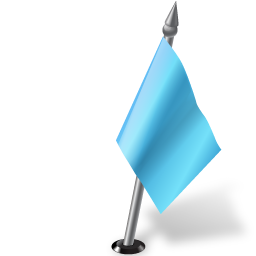 Azure, Flag, Map, Marker, Right Icon