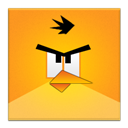 Angry, Bird, Frameless, Yellow Icon