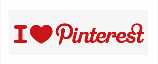 i, Love, Pinterest, Rectangle Icon