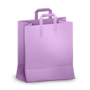 Paperbag, Purple Icon