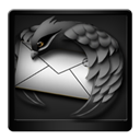 Black, Mozilla, Thunderbird Icon