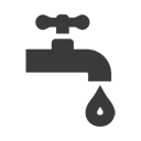 Black, Tap, Water Icon
