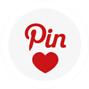 Love, Pin, Round Icon