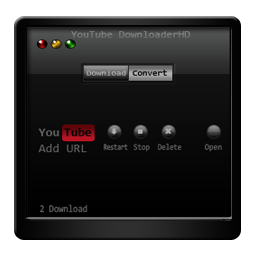 Black, Downloader, Youtube Icon