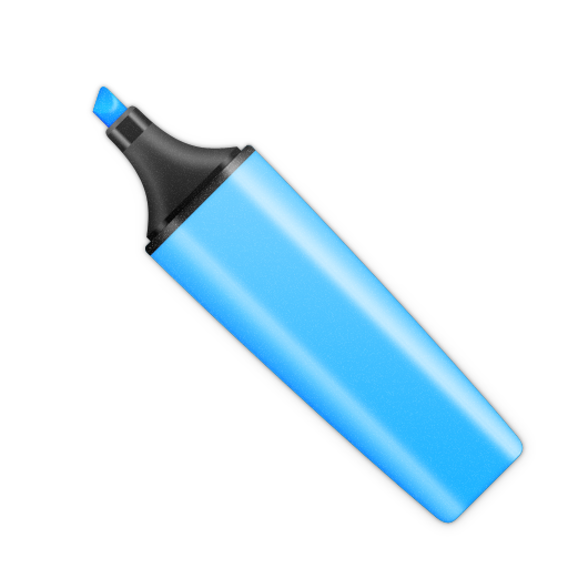 Blue, Stabilo Icon
