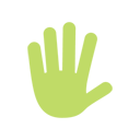 Green, Hand Icon