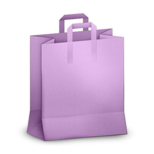 Paperbag, Purple Icon