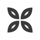 Black, Flower, Windmill Icon