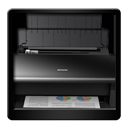 Black, Printer Icon