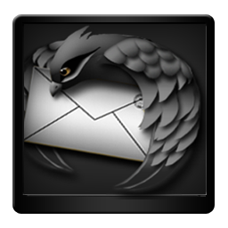 Black, Mozilla, Thunderbird Icon