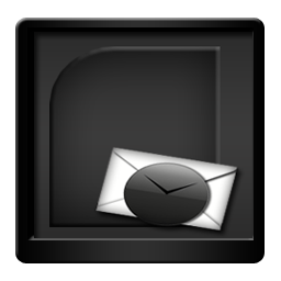 Black, Microsoft, Outlook Icon
