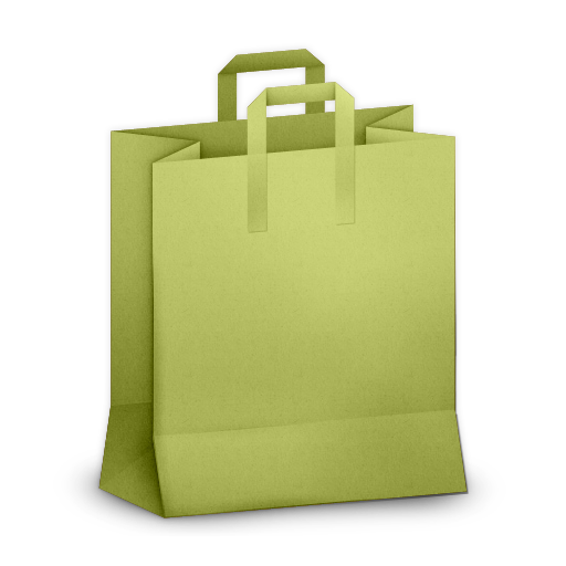 Green, Paperbag Icon
