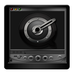 Black, Player, Quicktime Icon