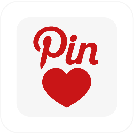 Love, Pin, Square Icon
