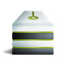Eteint, Server, Vert Icon