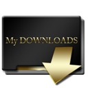 Gold, Mydownloads Icon