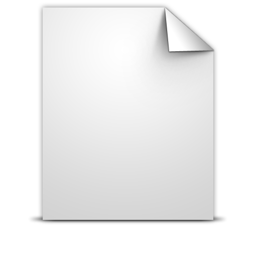 Document, Generic, White Icon