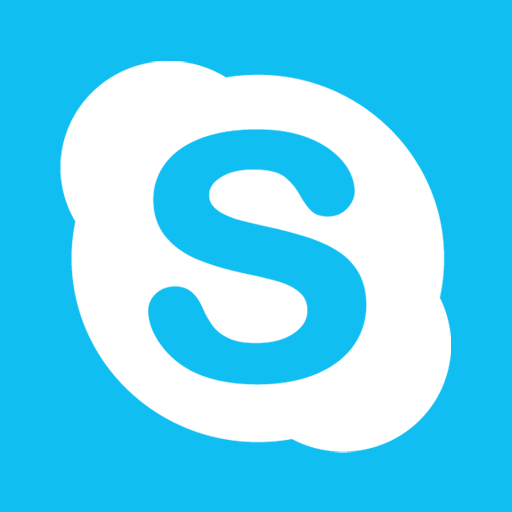 Blue, Metro, Skype Icon