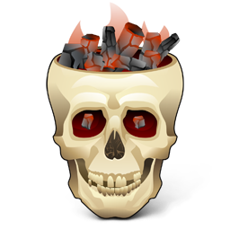 Burning, Skull Icon