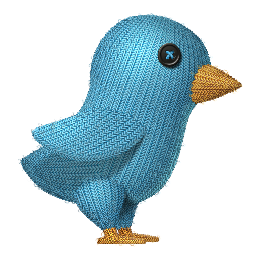 Bird, Knit, Twitter Icon