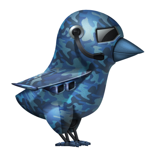 Bird, Military, Twitter Icon