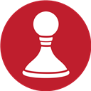 Chess, Game, Red Icon