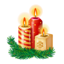 Candles, New, Year Icon